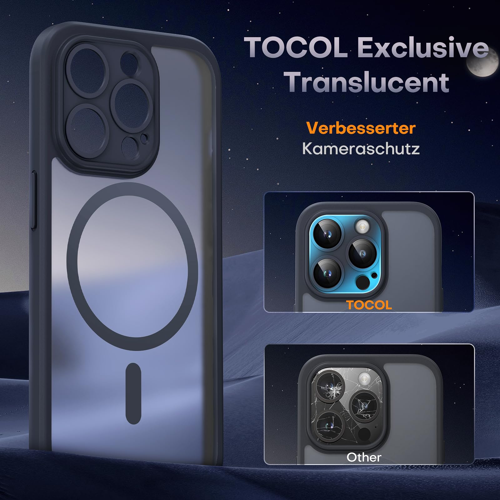 iPhone 15 Pro Case, Magsafe, Schwarz