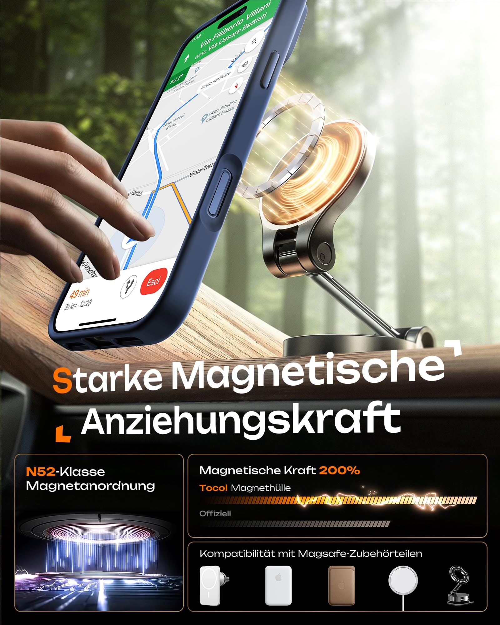 iPhone 17 Pro Case, MagSafe, Blue